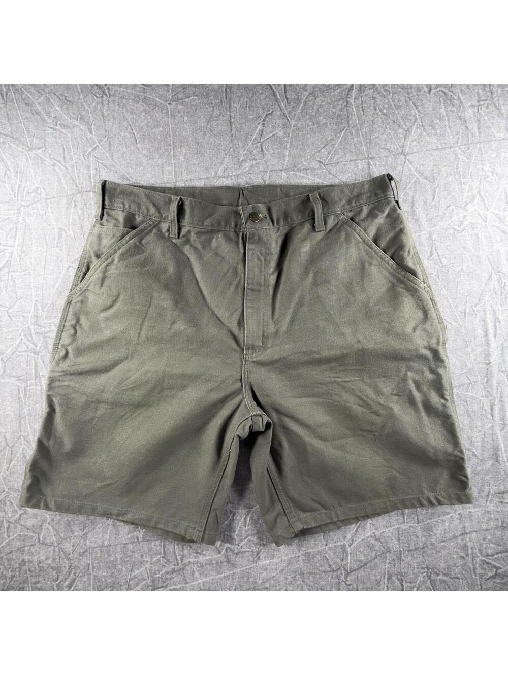 Carhartt Shorts Men's 38 Olive Green Original Fit Carpenter
